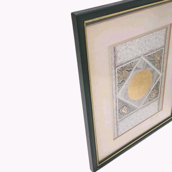 Exotic Star Of David Artist Signed Framed Gold Handpainted Mediterranean Culture - Picture 14 of 16